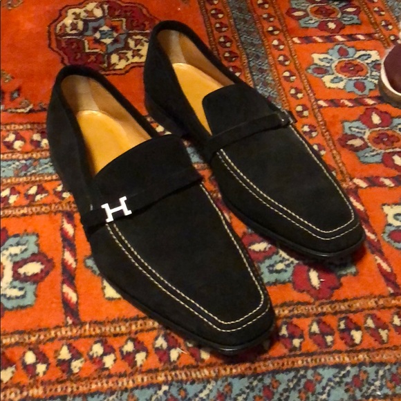 Hermes | Shoes | Herms Suede Loafers 